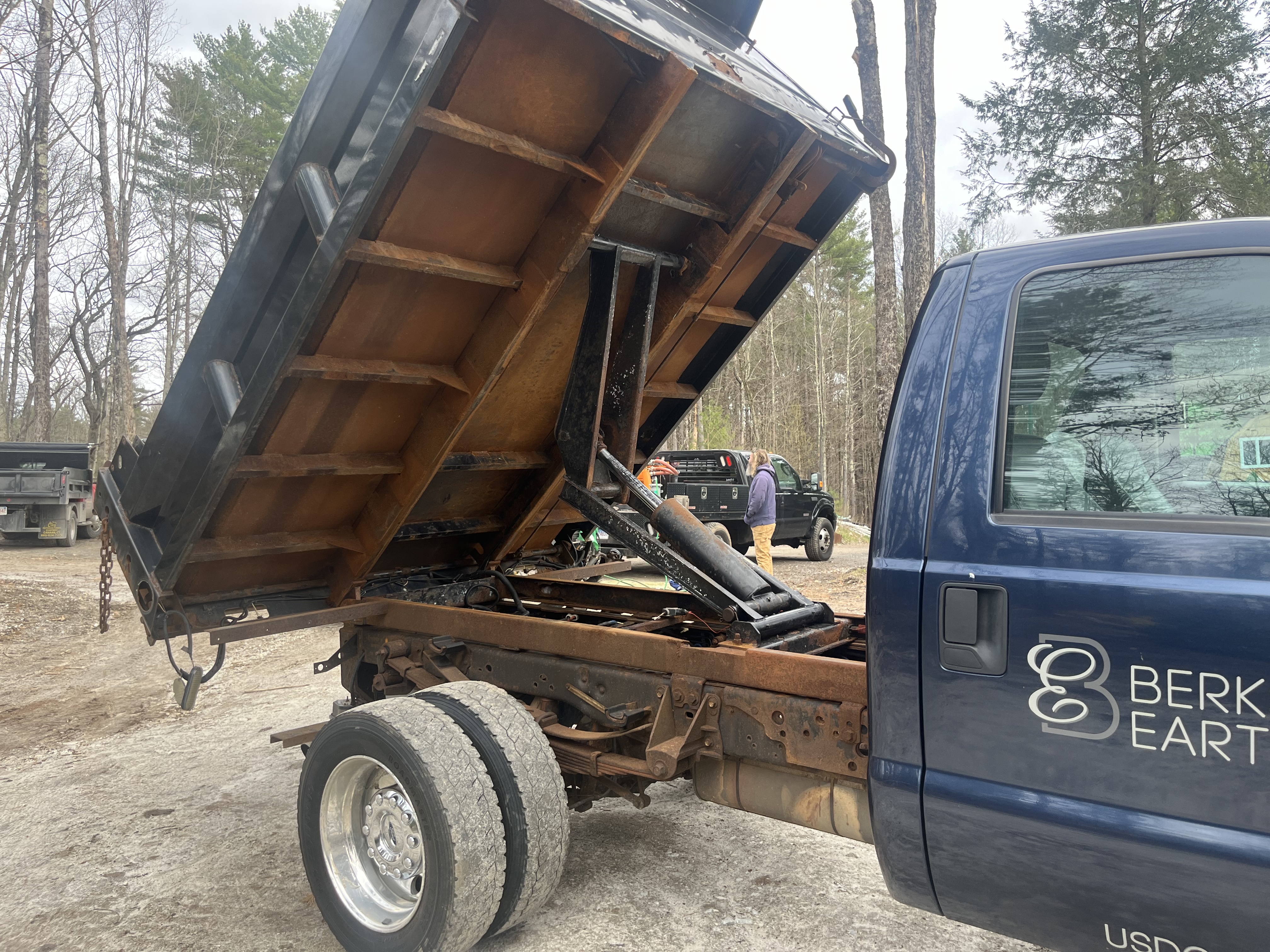 F-550 Mason Dump before blasting