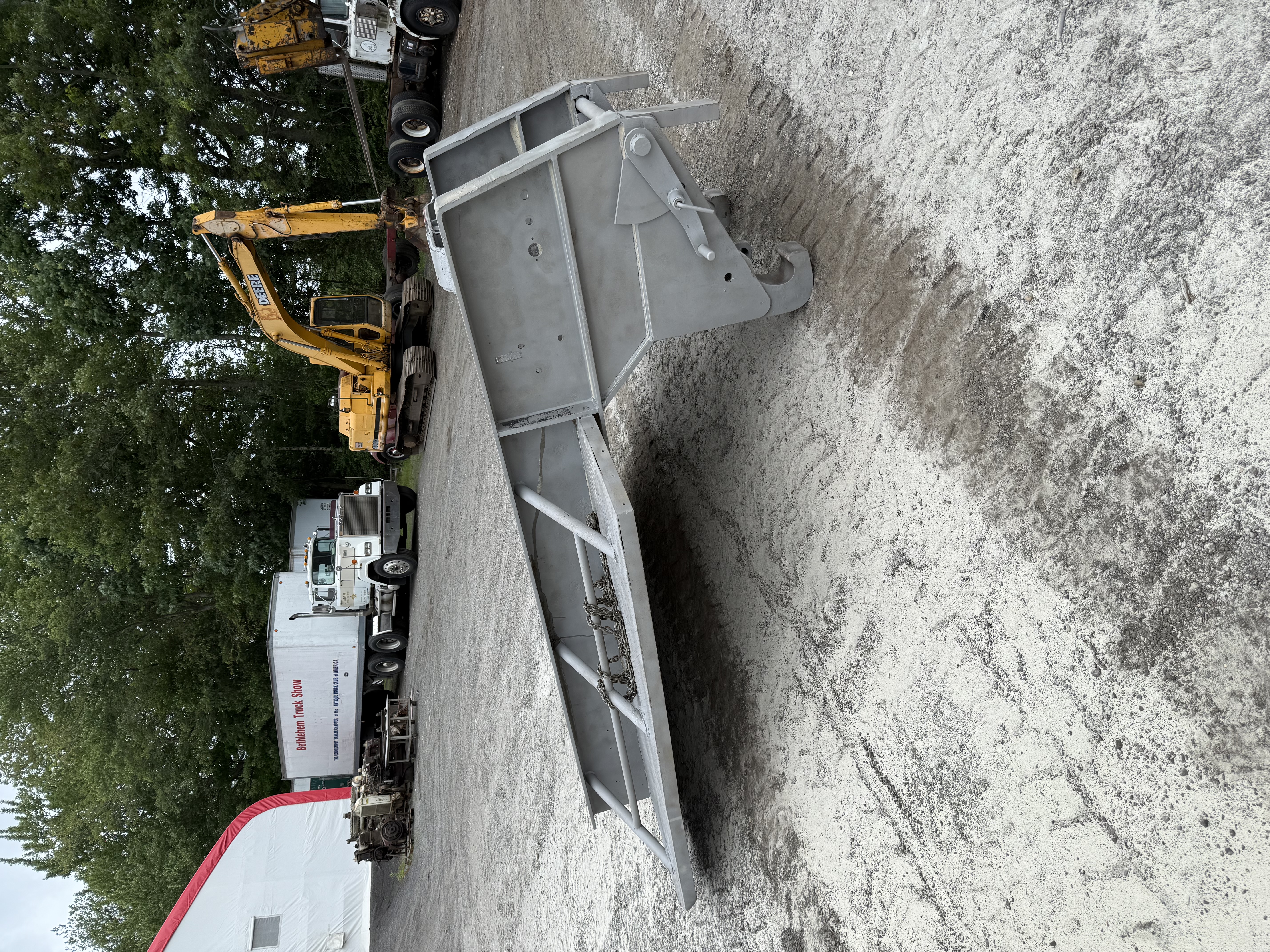 Trailer tongue after blasting